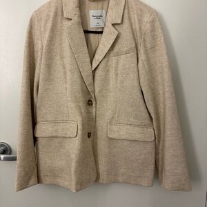 Abercrombie beige linen blazer